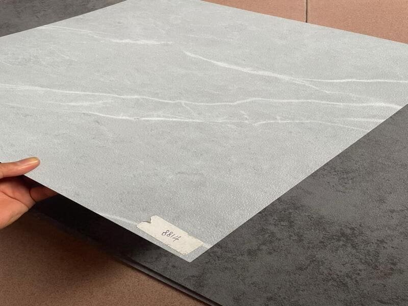 High-traffic commercial space with seamless homogeneous vinyl flooring